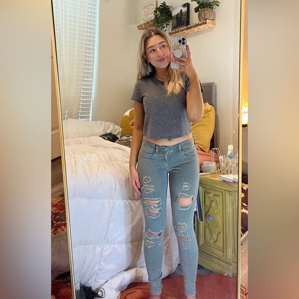 🌿GREEN AMERICAN EAGLE JEGGINGS🌿